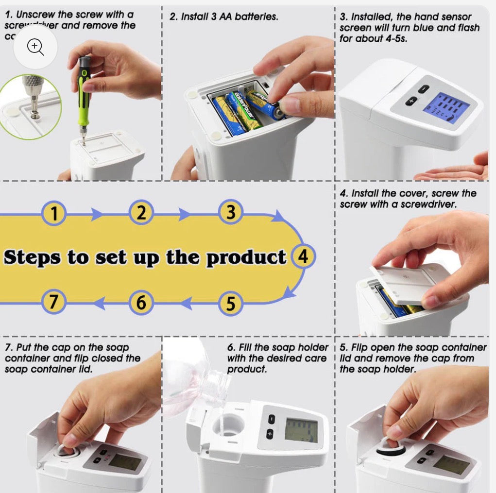 Automatic Infrared Soap Dispenser – Touchless Hand Sanitizer for Kitchen & Home