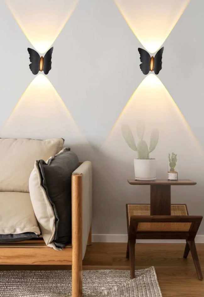 Hagood 6W Butterfly Outdoor Wall Light – Waterproof Up & Down Lamp For Garden, Living Room & Hotel