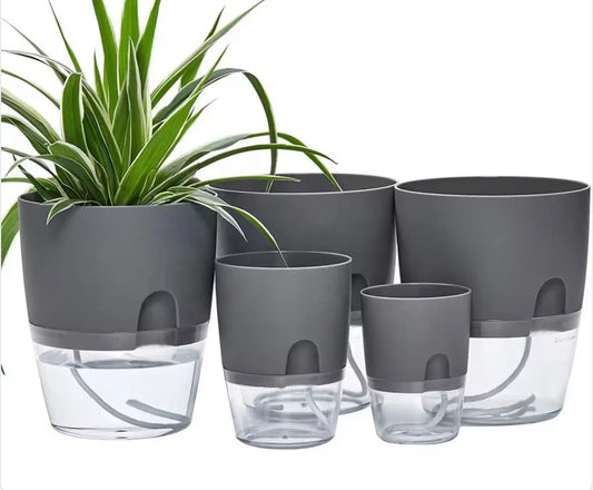 Automatic Self-Watering Plant Pots – Durable Plastic Flower Pots for Home & Garden