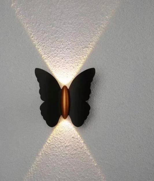 Hagood 6W Butterfly Outdoor Wall Light – Waterproof Up & Down Lamp For Garden, Living Room & Hotel