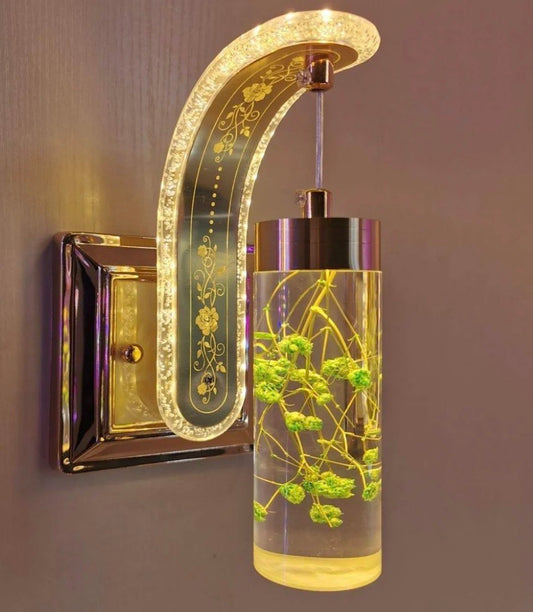 12W LED Indoor Wall Lamp – Real Flower Decorative Light For Bedroom, Living Room & Stairs