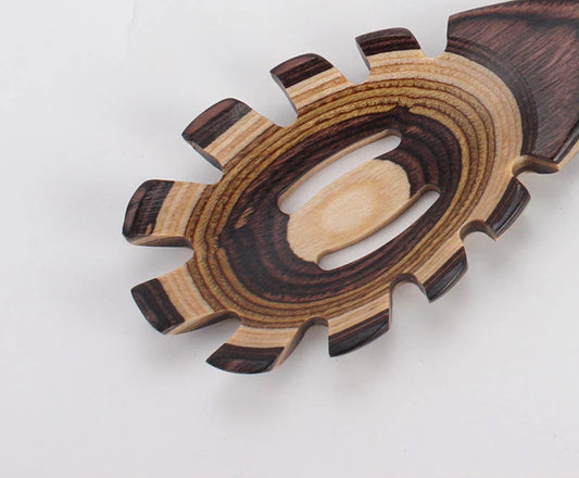 7Pcs Wooden Cooking Utensil Set – Handmade Pakkawood Spoons & Spatulas For Kitchen