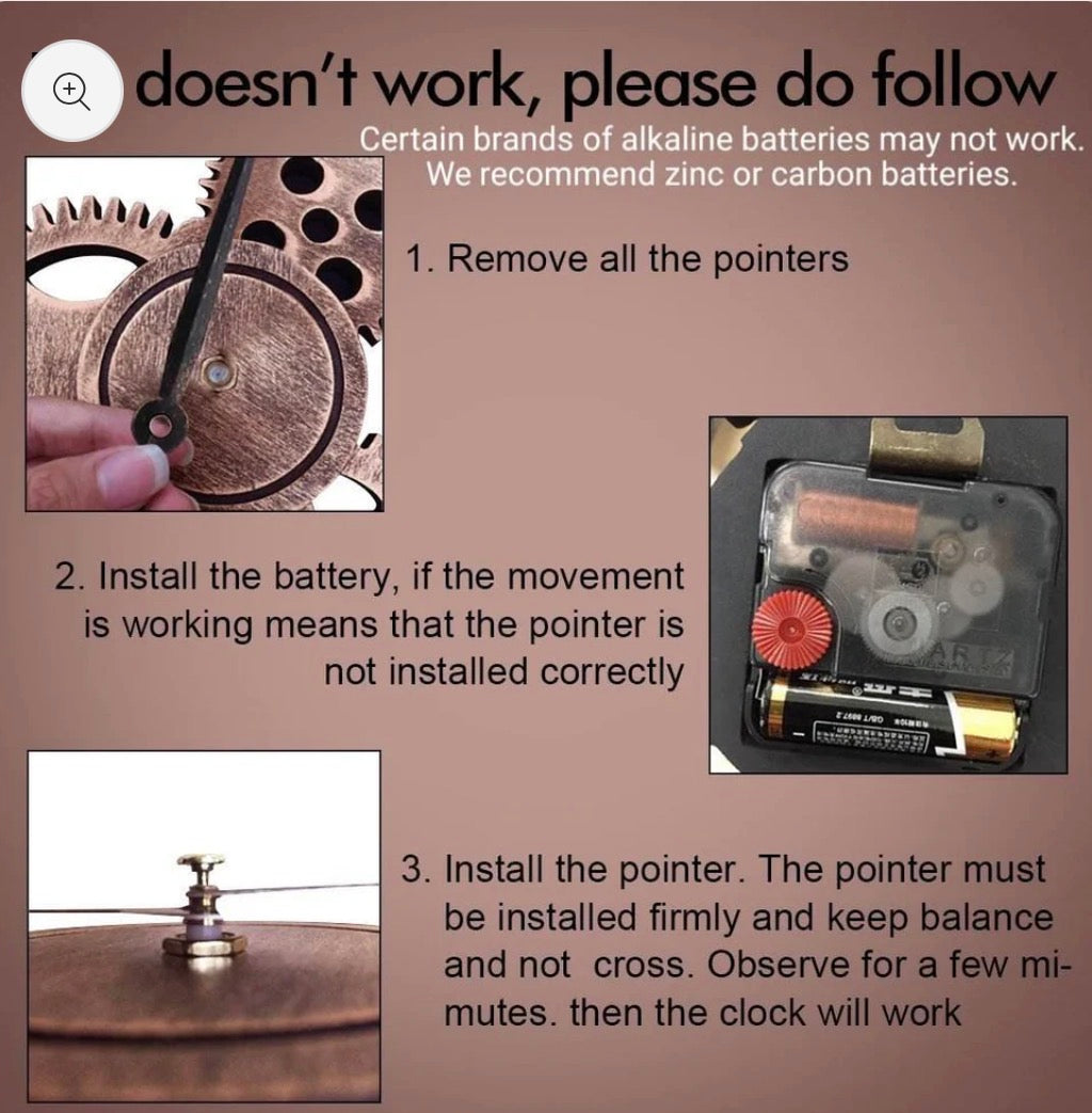 Custom Rotating Wooden Wall Clock – High-Quality Modern Home Decoration