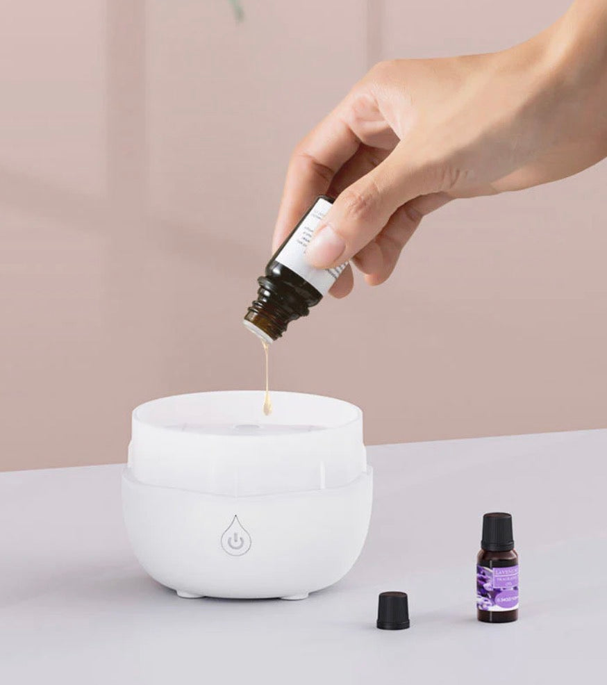 200ml Ultrasonic Air Humidifier – USB Aromatherapy Machine For Home, Office & Bedroom