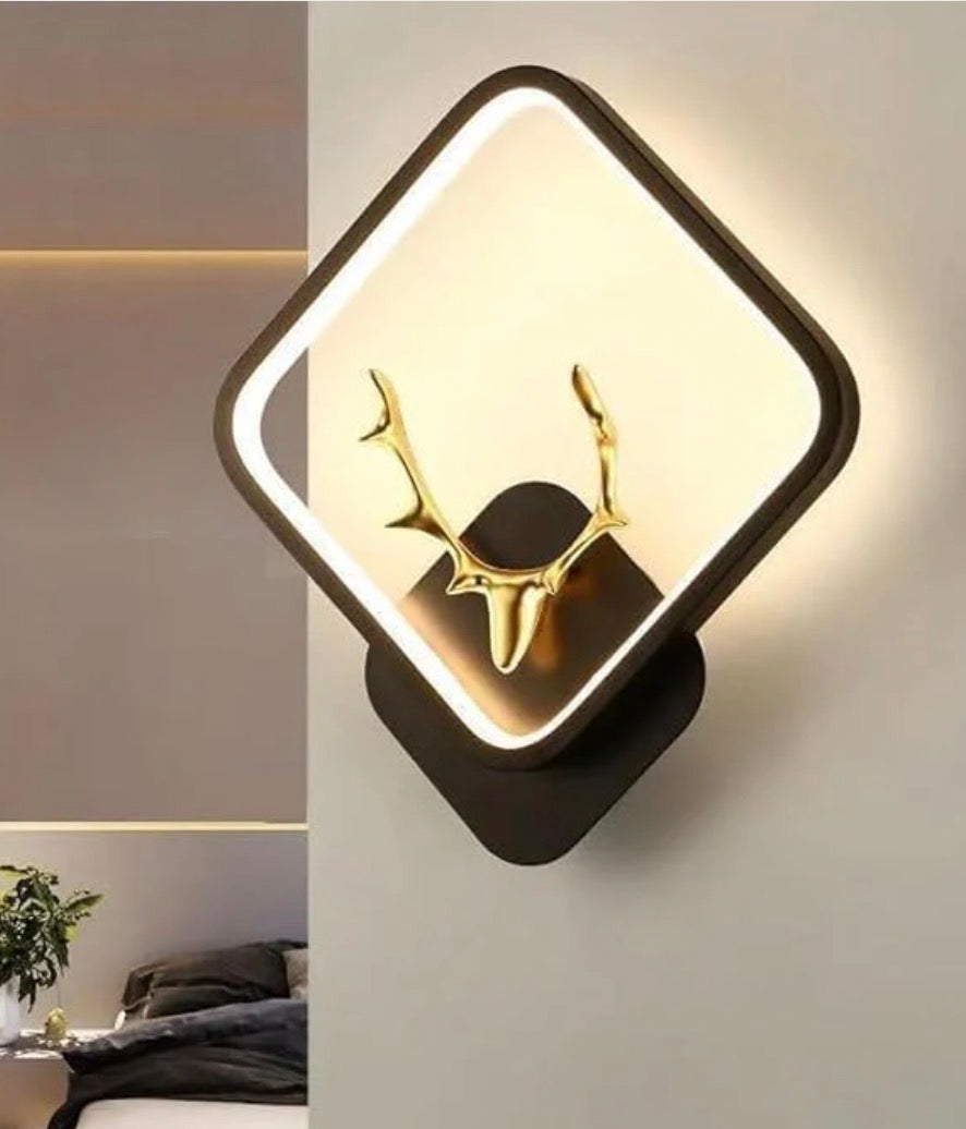 Aluminium Deer Pendant Light – Black Decorative Ceiling Lamp For Living Room & Bedroom (Pack of 2)
