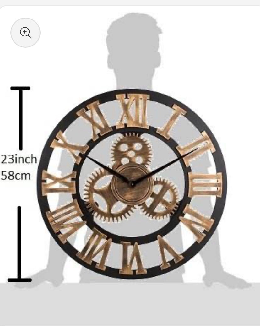 Custom Rotating Wooden Wall Clock – High-Quality Modern Home Decoration