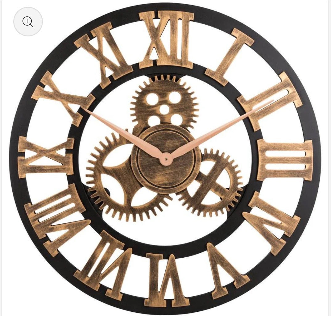 Custom Rotating Wooden Wall Clock – High-Quality Modern Home Decoration