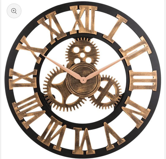 Custom Rotating Wooden Wall Clock – High-Quality Modern Home Decoration