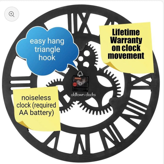 Custom Rotating Wooden Wall Clock – High-Quality Modern Home Decoration