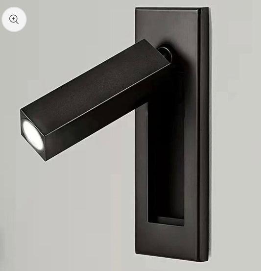 3W LED Rotatable Wall Lamp – Modern Embedded Reading Light For Bedroom & Hotel Rooms