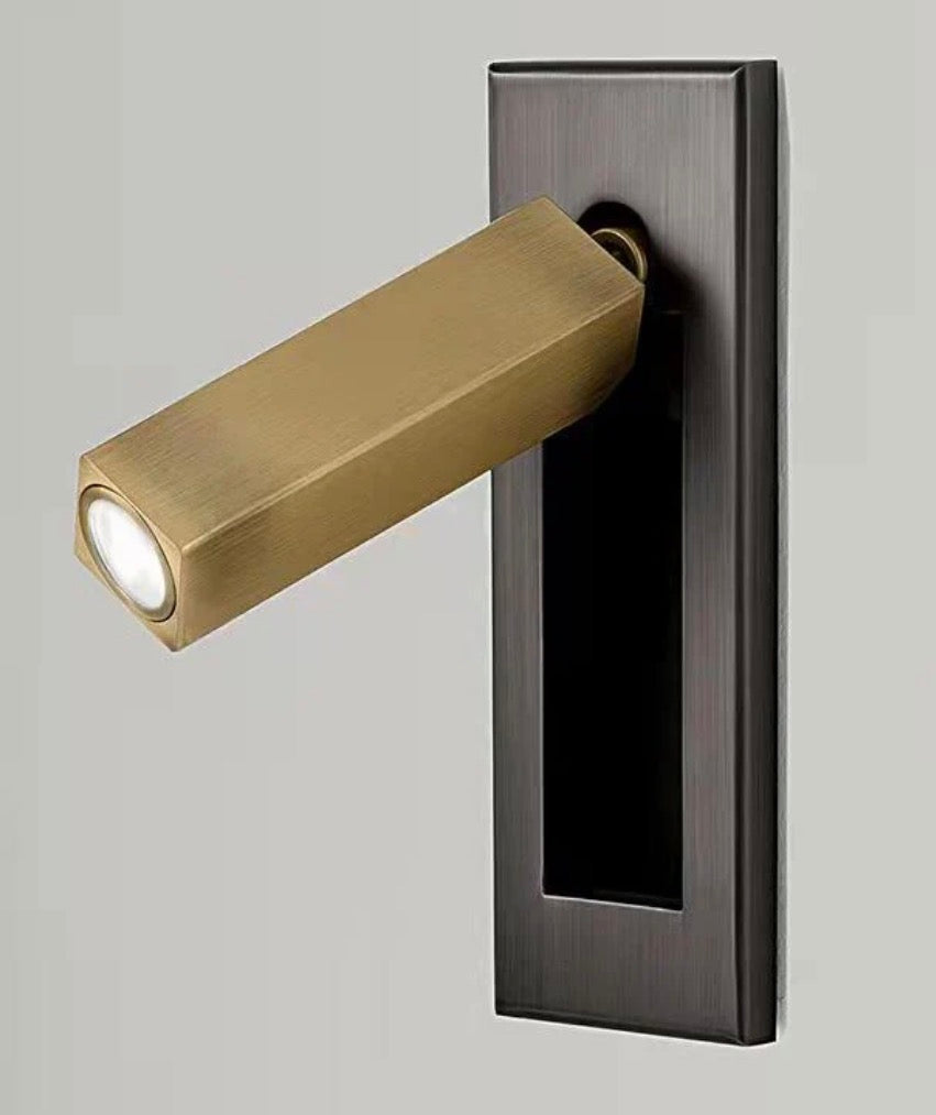 3W LED Rotatable Wall Lamp – Modern Embedded Reading Light For Bedroom & Hotel Rooms