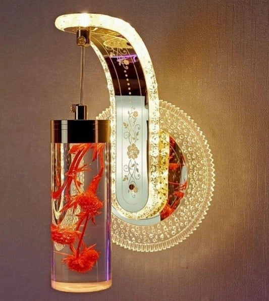 12W LED Indoor Wall Lamp – Real Flower Decorative Light For Bedroom, Living Room & Stairs