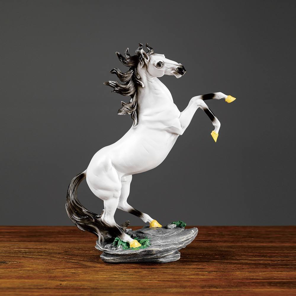 Elegant Modern Resin Horse Statue for Home Office Decor Gift
