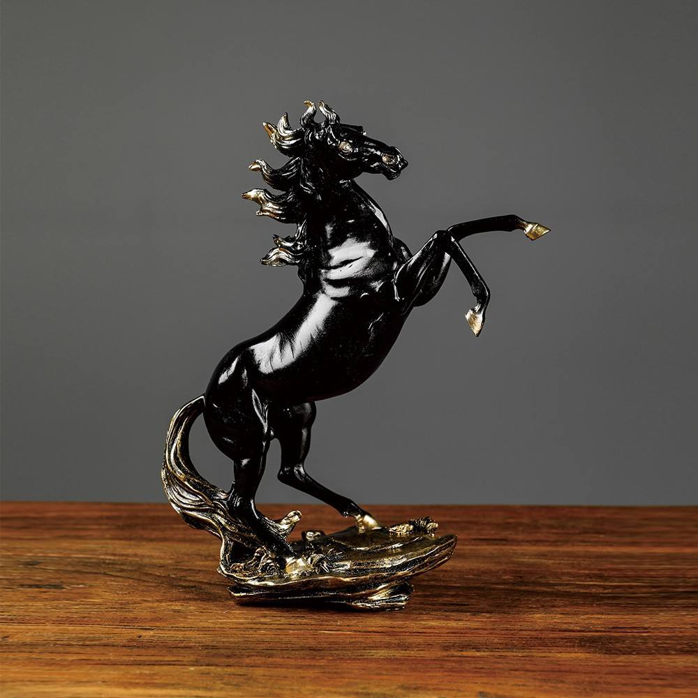 Elegant Modern Resin Horse Statue for Home Office Decor Gift